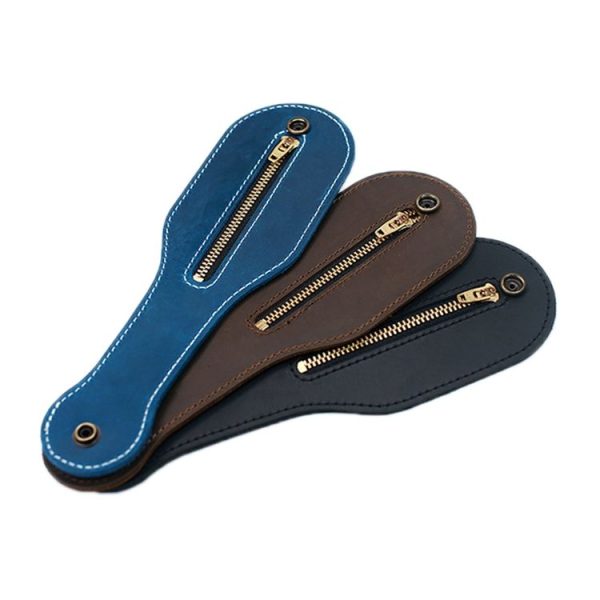 Coin Purse Portable Storage Leather Case Tool Bag (Blue) - Image 2