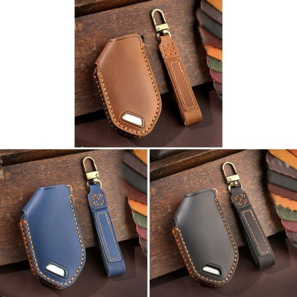 Kia 2024 Hallmo Car Key Protective Cover, Color: 5 Keys Brown - Image 2