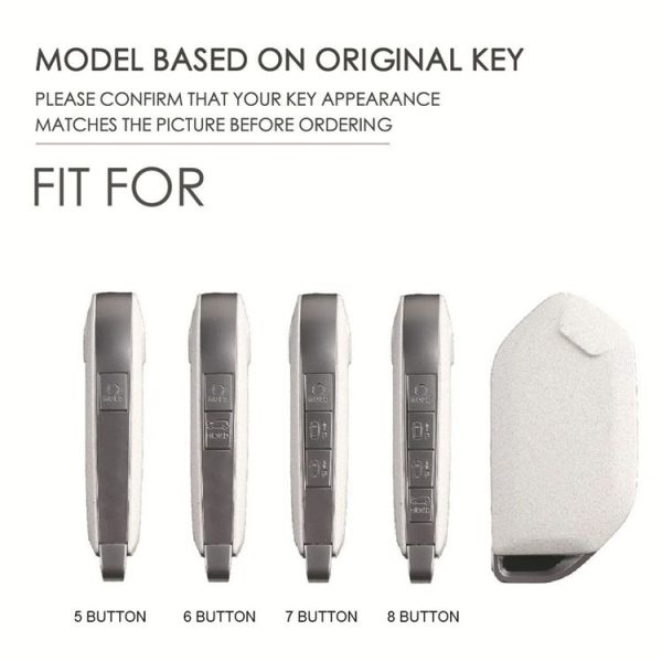 Kia 2024 Hallmo Car Key Protective Cover, Color: 5 Keys Brown - Image 3