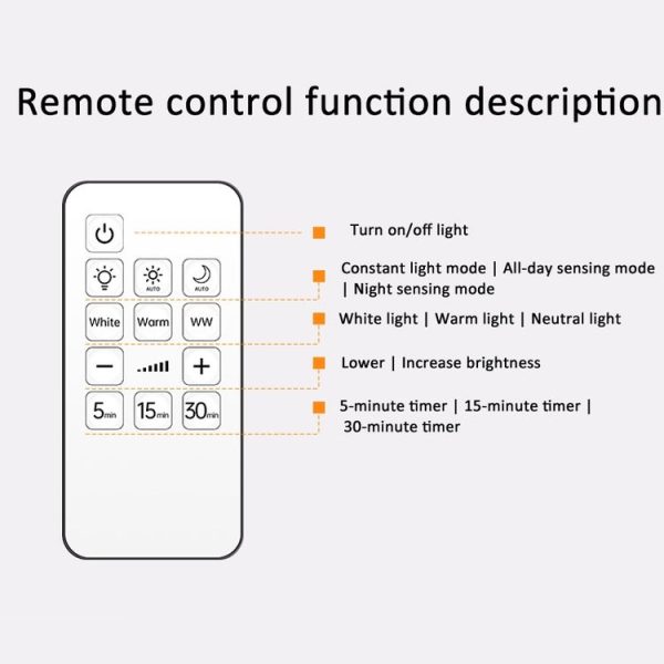 Rechargeable LED Motion Sensor Wireless Spotlight With Remote Control 1200mAH White - Image 11