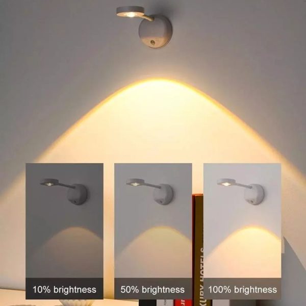 Rechargeable LED Motion Sensor Wireless Spotlight With Remote Control 1200mAH White - Image 7