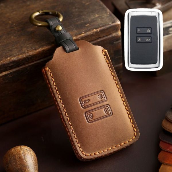 Renault Koleos 2022 Hallmo Car Key Case (Brown)