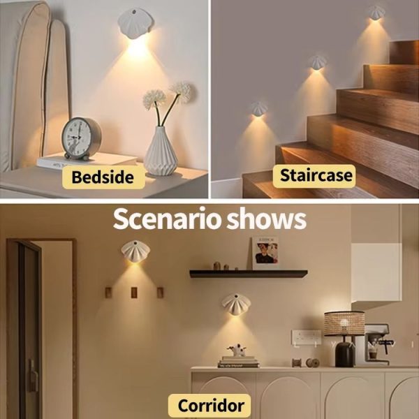Magnetic Motion Sensor Wall Lamp Rechargeable LED House Number Light SE Version 500mAh (White) - Image 9