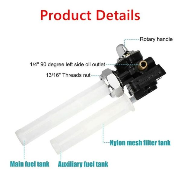 Harley FLST FXST FLT 1995-2001 61338-94D 22mm Fuel Valve Petcock With Male Thread - Image 5