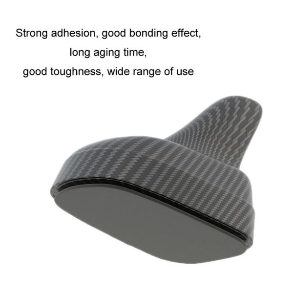 Car Decoration Shark Fin Modified Antenna Roof Tail Wing, Specification: Black Carbon Pattern - Image 3