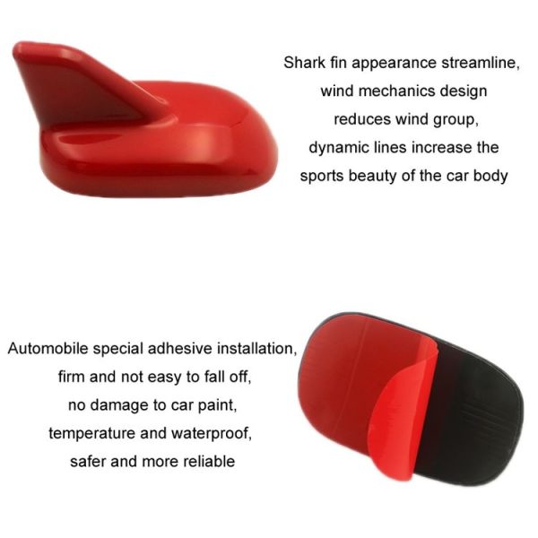 Car Shark Fin Modified Antenna With Signal Reception, Color: Black - Image 4