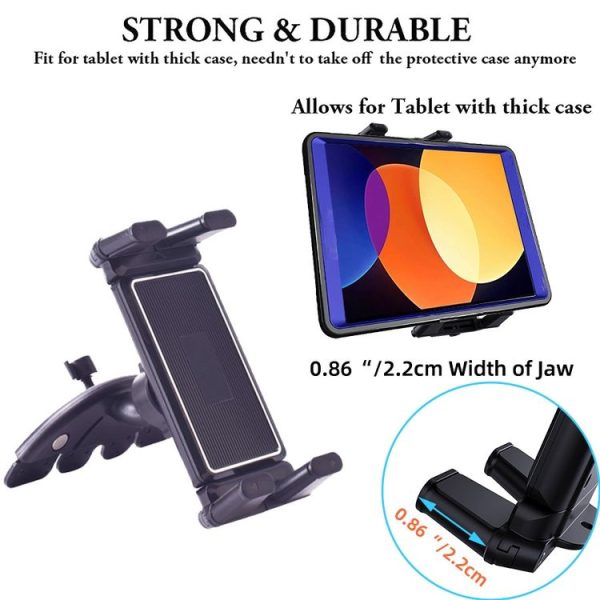 CD Slot Car Mount Phone Holder For within 15 Inch Cell Phone and Tablet - Image 5
