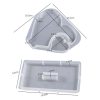 DIY Glue Double Heart-Shaped Hanging Photo Frame Display Stand Silicone Mold, Spec: Heart - Image 3