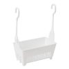 Household Bathroom Hanging Drainage Hanger Kitchen Multifunctional Stackable Basket (White)
