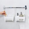 Household Bathroom Hanging Drainage Hanger Kitchen Multifunctional Stackable Basket (White) - Image 2