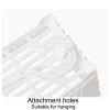 Household Bathroom Hanging Drainage Hanger Kitchen Multifunctional Stackable Basket (White) - Image 4