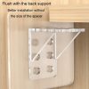 4pcs Partition Bracket No Punch Right Angle Laminate Shelf Wardrobe Partition Board Fixing Holder, Size: 7x7cm - Image 4