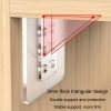 4pcs Partition Bracket No Punch Right Angle Laminate Shelf Wardrobe Partition Board Fixing Holder, Size: 7x7cm - Image 6