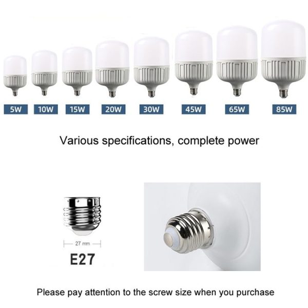 5W LED Light Bulb E27 Screw Energy Saving Lamp Triple Defense Bulb Home Factory Lighting (Extra Bright) - Image 4