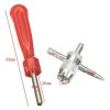 3pcs / Set Tire Valve Installation Repair Removal Wrench Tools (Blue) - Image 3