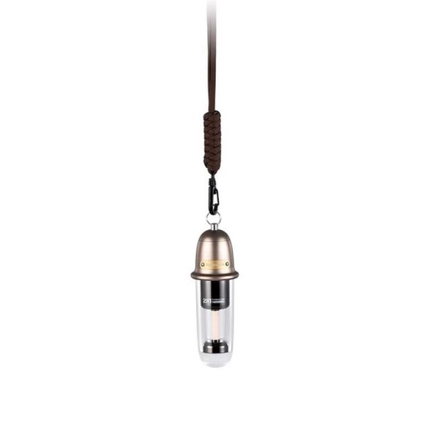 Naturehike Outdoor Portable Camping Light Rechargeable Lighting Flashlight Camping Ambiance Hanging Lamp (Brown)