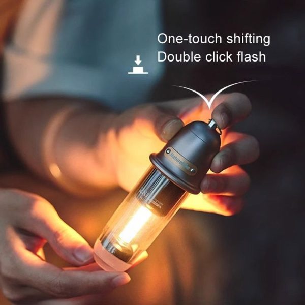 Naturehike Outdoor Portable Camping Light Rechargeable Lighting Flashlight Camping Ambiance Hanging Lamp (Brown) - Image 4