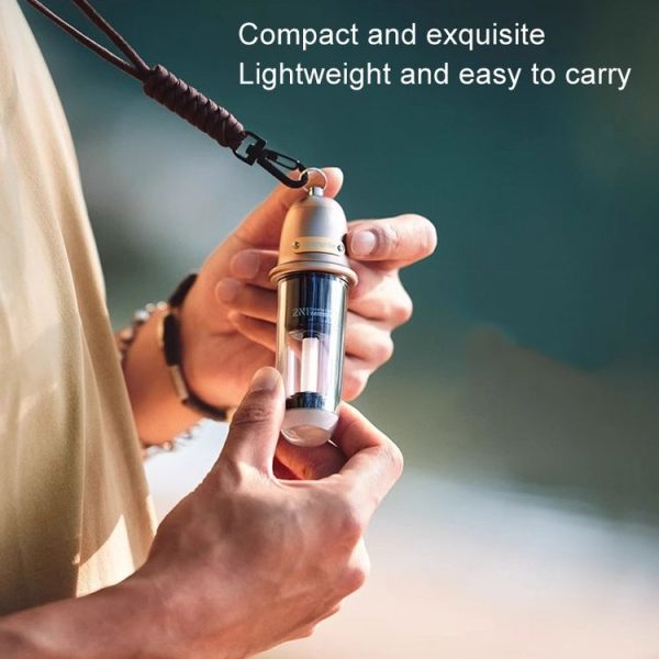 Naturehike Outdoor Portable Camping Light Rechargeable Lighting Flashlight Camping Ambiance Hanging Lamp (Brown) - Image 5