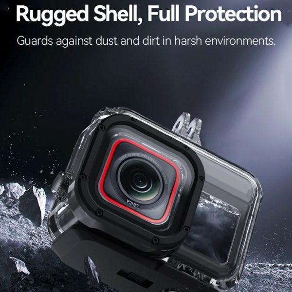Insta360 Ace Pro Camera TELESIN 45m Waterproof Case Underwater Diving Housing Cover - Image 5
