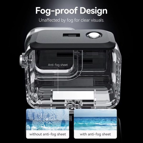 Insta360 Ace Pro Camera TELESIN 45m Waterproof Case Underwater Diving Housing Cover - Image 6