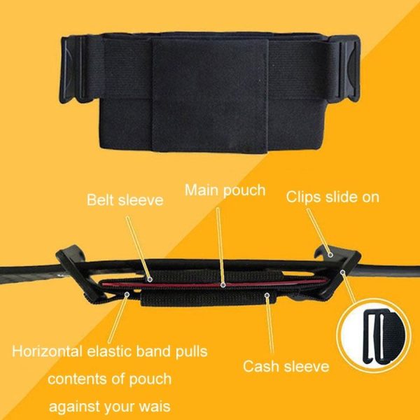 Mini Close-fitting Outdoor Sports Elastic Invisible Mobile Phone Waist Bag, Style: With Cover - Image 3