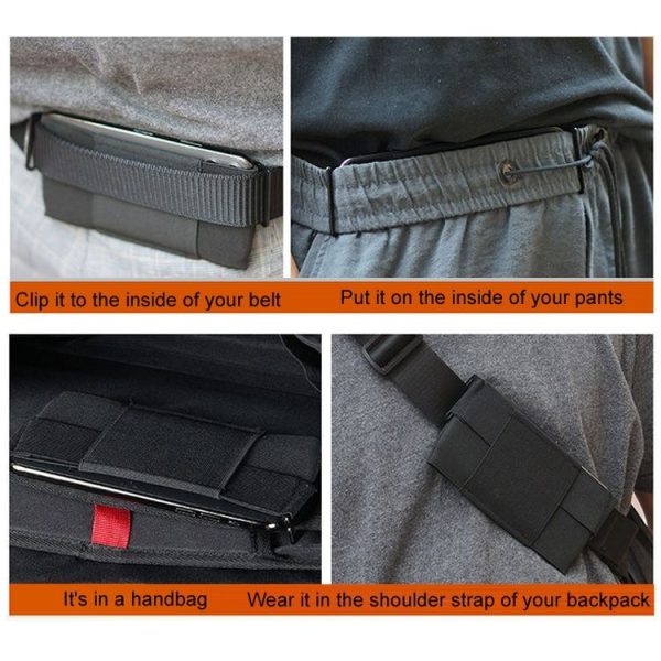 Mini Close-fitting Outdoor Sports Elastic Invisible Mobile Phone Waist Bag, Style: With Cover - Image 4