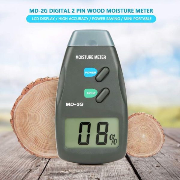 MD-2G 2 Pin LCD Screen Digital Display Wood Moisture and Humidity Detector - Image 11