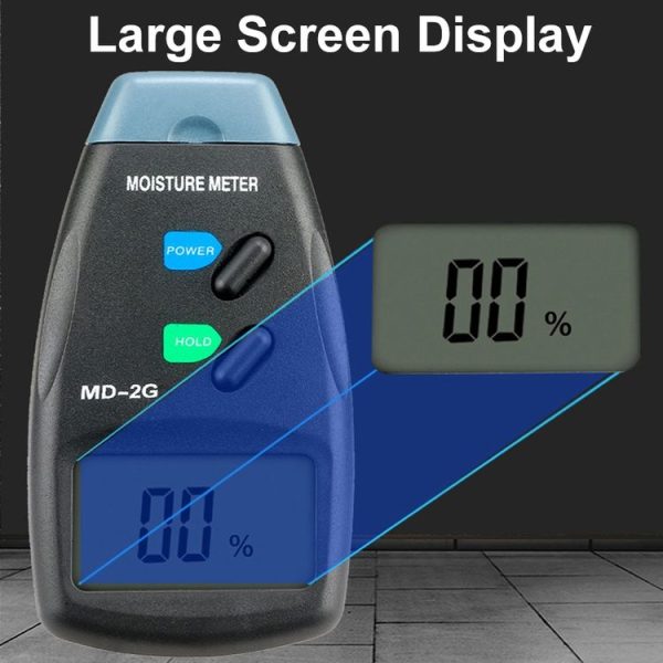 MD-2G 2 Pin LCD Screen Digital Display Wood Moisture and Humidity Detector - Image 7