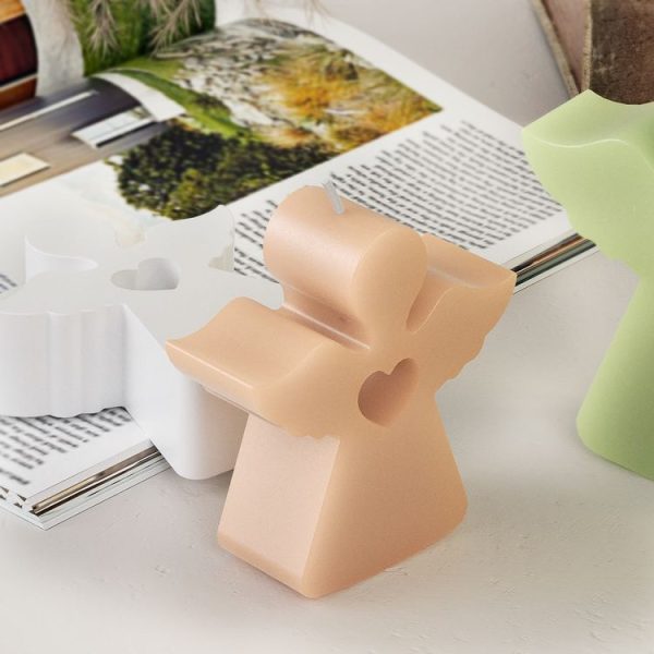 DIY Epoxy Easter Desktop Decoration Candle Silicone Mold, Spec: Angel 001 - Image 6