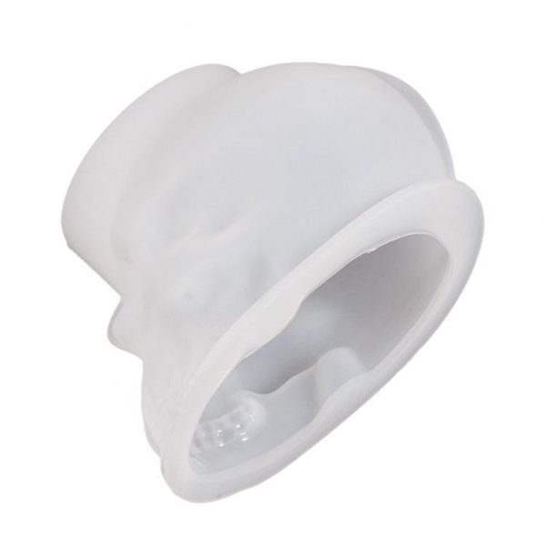 DIY Epoxy Candle Skull Keychain Pendant Silicone Mold Halloween Ornaments Mold, Spec: S
