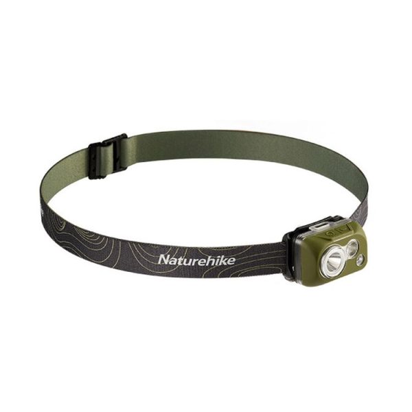 Naturehike IP68 Grade Waterproof Headlamp Outdoor Hiking Mountaineering Strong Light Headwear Lighting (Dark Green)