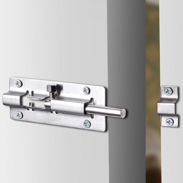 2 inch Stainless Steel Latch Door Bolt Bathroom Wooden Door And Window Anti-Theft Latch Lock - Image 2