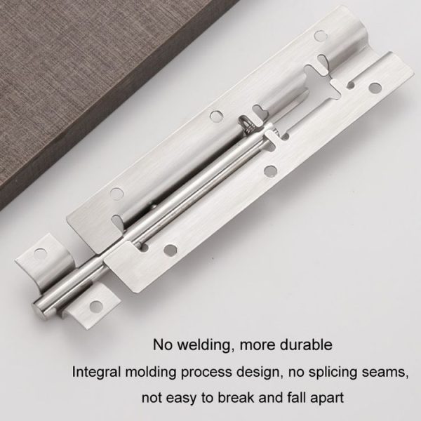 2 inch Stainless Steel Latch Door Bolt Bathroom Wooden Door And Window Anti-Theft Latch Lock - Image 8