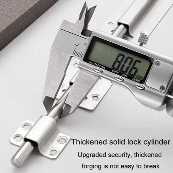 2 inch Stainless Steel Latch Door Bolt Bathroom Wooden Door And Window Anti-Theft Latch Lock - Image 9