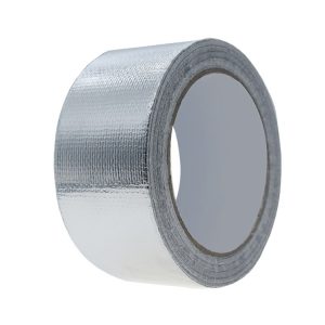 3cm x 5m 0.15mm Glass Fiber Cloth Aluminum Foil Tape Air- Conditioning Pipe Waterproof Seam Sealing Tape