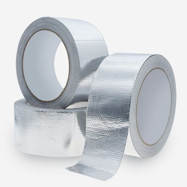 3cm x 5m 0.15mm Glass Fiber Cloth Aluminum Foil Tape Air- Conditioning Pipe Waterproof Seam Sealing Tape - Image 2