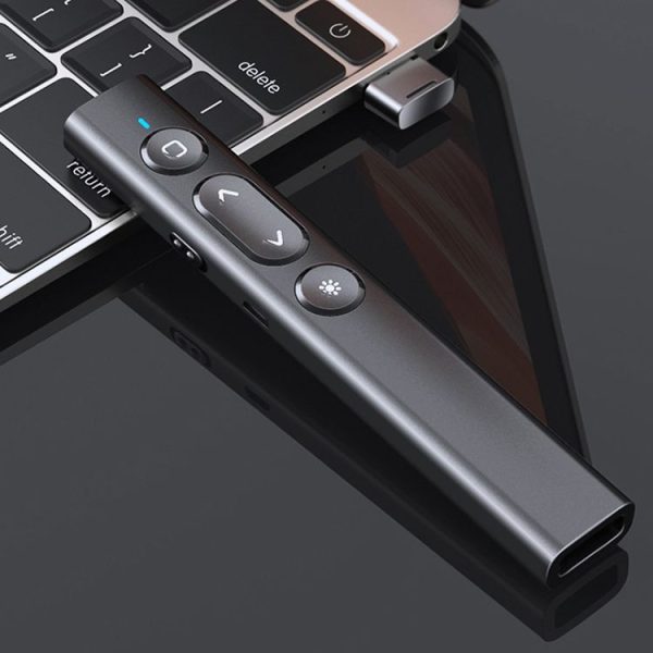 B2 2.4GHz Dual-Mode Conference PPT Wireless Page Turning Pen Multimedia Infrared Laser Pointer (Black) - Image 12