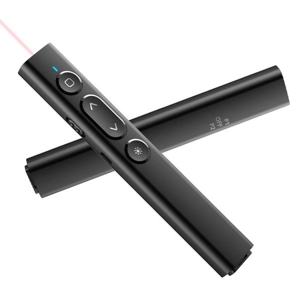 B2 2.4GHz Dual-Mode Conference PPT Wireless Page Turning Pen Multimedia Infrared Laser Pointer (Black) - Image 2