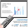 B2 2.4GHz Dual-Mode Conference PPT Wireless Page Turning Pen Multimedia Infrared Laser Pointer (Black) - Image 7