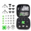 PS5 32pcs / Set Gamepad Metal Buttons Mushroom Head Magnetic Base Cross Keys Accessory Set