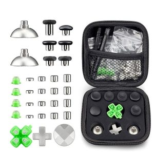 PS5 32pcs / Set Gamepad Metal Buttons Mushroom Head Magnetic Base Cross Keys Accessory Set