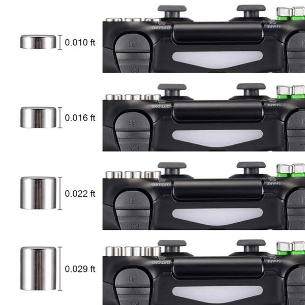 PS5 32pcs / Set Gamepad Metal Buttons Mushroom Head Magnetic Base Cross Keys Accessory Set - Image 5