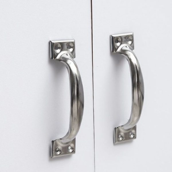 10pcs 3 inch Bow-Shaped Stainless Steel Door Handle Simple Window And Cabinet Drawer Handle - Image 2