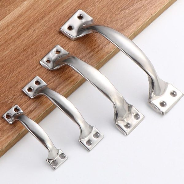 10pcs 3 inch Bow-Shaped Stainless Steel Door Handle Simple Window And Cabinet Drawer Handle - Image 3