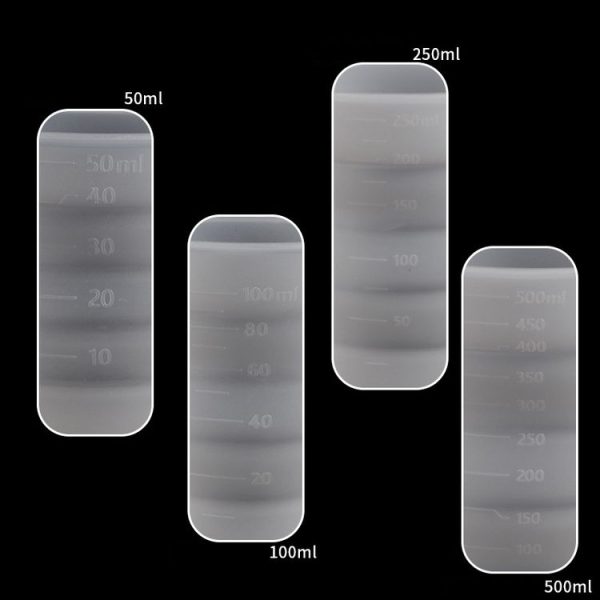 5pcs 50ml Folding DIY Epoxy Measuring Cup Silicone Mold Candle Plaster Glue Mixing Cup - Image 4