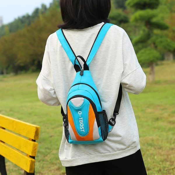 O-TBOST Outdoor Casual Multifunctional Crossbody Backpack (Dark Blue And Purple) - Image 12