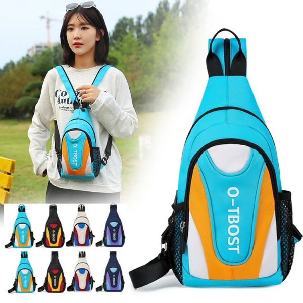 O-TBOST Outdoor Casual Multifunctional Crossbody Backpack (Dark Blue And Purple) - Image 2
