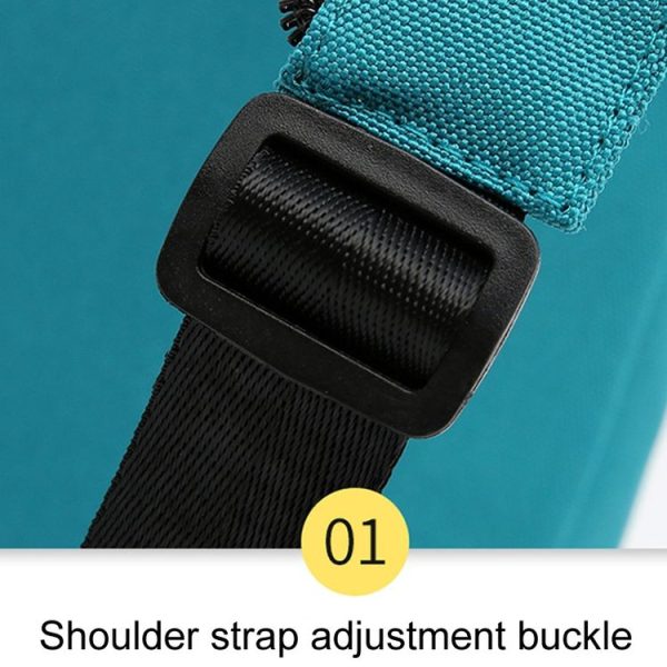 O-TBOST Outdoor Traveling Multifunctional Large Capacity Color Combination Crossbody Bag With Earphone Hole (Green) - Image 4