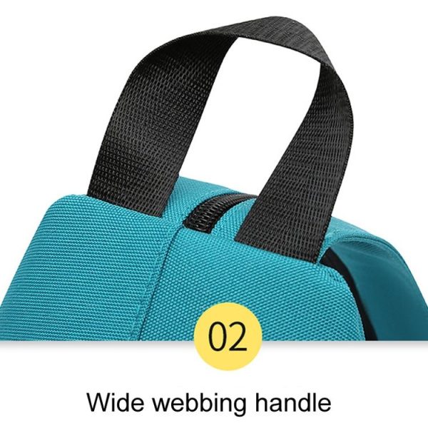 O-TBOST Outdoor Traveling Multifunctional Large Capacity Color Combination Crossbody Bag With Earphone Hole (Green) - Image 5