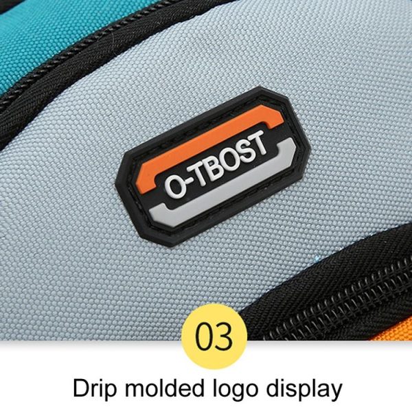 O-TBOST Outdoor Traveling Multifunctional Large Capacity Color Combination Crossbody Bag With Earphone Hole (Green) - Image 6